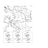 KAWASAKI, ZX600-E1 1993,ZX600-E2 1994,ZX600-E3 1995, COWLING LOWERS
