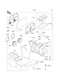 KAWASAKI, EX250-F6 1992,EX250-F8 1994,EX250-F9 1995, AIR CLEANER