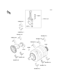KAWASAKI, EX250-F6 1992,EX250-F8 1994,EX250-F9 1995, CRANKSHAFT