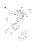 KAWASAKI, EX250-F6 1992,EX250-F8 1994,EX250-F9 1995, ENGINE COVER(S)