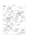 KAWASAKI, EX250-F6 1992,EX250-F8 1994,EX250-F9 1995, CARBURETOR