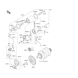 KAWASAKI, EX250-F6 1992,EX250-F8 1994,EX250-F9 1995, STARTER MOTOR