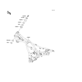 KAWASAKI, EX250-F6 1992,EX250-F8 1994,EX250-F9 1995, FRAME
