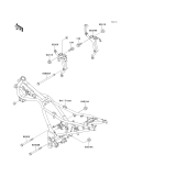 KAWASAKI, EX250-F6 1992,EX250-F8 1994,EX250-F9 1995, FRAME FITTINGS