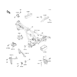 KAWASAKI, EX250-F6 1992,EX250-F8 1994,EX250-F9 1995, ELECTRO BRACKET