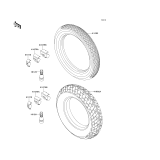 KAWASAKI, EX250-F6 1992,EX250-F8 1994,EX250-F9 1995, TIRES