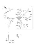 KAWASAKI, EX250-F6 1992,EX250-F8 1994,EX250-F9 1995, FRONT MASTER CYLINDER