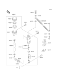 KAWASAKI, EX250-F6 1992,EX250-F8 1994,EX250-F9 1995, REAR MASTER CYLINDER
