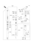 KAWASAKI, EX250-F6 1992,EX250-F8 1994,EX250-F9 1995, FRONT FORK