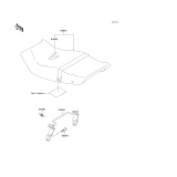 KAWASAKI, EX250-F6 1992,EX250-F8 1994,EX250-F9 1995, SEAT