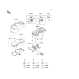 KAWASAKI, EX250-F6 1992,EX250-F8 1994,EX250-F9 1995, METER(S)