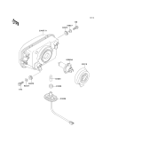 KAWASAKI, EX250-F6 1992,EX250-F8 1994,EX250-F9 1995, HEADLIGHT(S)