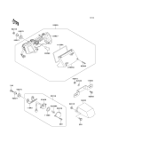 KAWASAKI, EX250-F6 1992,EX250-F8 1994,EX250-F9 1995, TAILLIGHT(S)