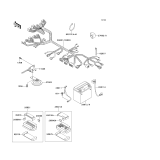 KAWASAKI, EX250-F6 1992,EX250-F8 1994,EX250-F9 1995, CHASSIS ELECTRICAL EQUIPMENT