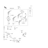 KAWASAKI, EX250-F6 1992,EX250-F8 1994,EX250-F9 1995, IGNITION SWITCH