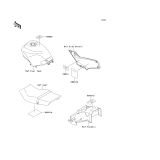 KAWASAKI, EX250-F6 1992,EX250-F8 1994,EX250-F9 1995, LABELS