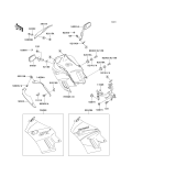 KAWASAKI, EX250-F6 1992,EX250-F8 1994,EX250-F9 1995, COWLING