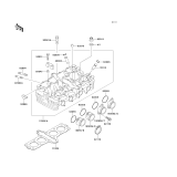KAWASAKI, ZR750-C5 1995, CYLINDER HEAD