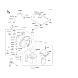 KAWASAKI, ZR750-C5 1995, AIR CLEANER