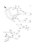 KAWASAKI, ZR750-C5 1995, MUFFLER(S)