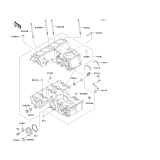 KAWASAKI, ZR750-C5 1995, CRANKCASE