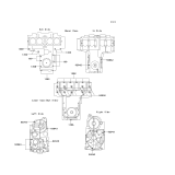 KAWASAKI, ZR750-C5 1995, CRANKCASE BOLT PATTERN