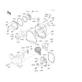 KAWASAKI, ZR750-C5 1995, ENGINE COVER(S)
