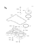 KAWASAKI, ZR750-C5 1995, BREATHER COVER/OIL PAN