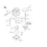 KAWASAKI, ZR750-C5 1995, CARBURETOR PARTS