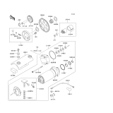 KAWASAKI, ZR750-C5 1995, STARTER MOTOR