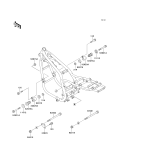 KAWASAKI, ZR750-C5 1995, FRAME FITTINGS