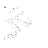 KAWASAKI, ZR750-C5 1995, SWINGARM