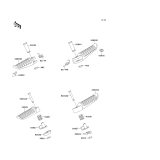 KAWASAKI, ZR750-C5 1995, FOOTRESTS
