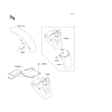 KAWASAKI, ZR750-C5 1995, FENDERS