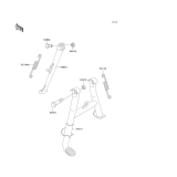 KAWASAKI, ZR750-C5 1995, STAND(S)