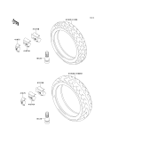 KAWASAKI, ZR750-C5 1995, TIRES