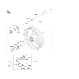 KAWASAKI, ZR750-C5 1995, FRONT HUB