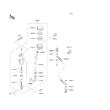 KAWASAKI, ZR750-C5 1995, REAR MASTER CYLINDER