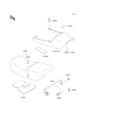 KAWASAKI, ZR750-C5 1995, SEAT