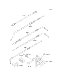KAWASAKI, ZR750-C5 1995, CABLES