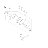 KAWASAKI, ZR750-C5 1995, TAILLIGHT(S)
