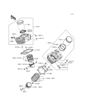 KAWASAKI, VN1500-F2 1999, CYLINDER/PISTON(S)