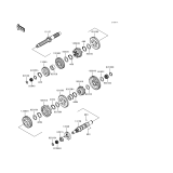 KAWASAKI, VN1500-F2 1999, TRANSMISSION(VNT50AE077439-)