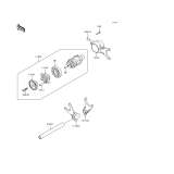 KAWASAKI, VN1500-F2 1999, GEAR CHANGE DRUM/SHIFT FORK(S)