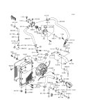 KAWASAKI, VN1500-F2 1999, RADIATOR