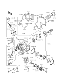 KAWASAKI, VN1500-F2 1999, FRONT BEVEL GEAR