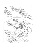 KAWASAKI, VN1500-F2 1999, DRIVE SHAFT/FINAL GEAR