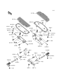 KAWASAKI, VN1500-F2 1999, FOOTRESTS
