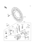 KAWASAKI, VN1500-F2 1999, FRONT BRAKE