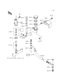 KAWASAKI, VN1500-F2 1999, REAR MASTER CYLINDER